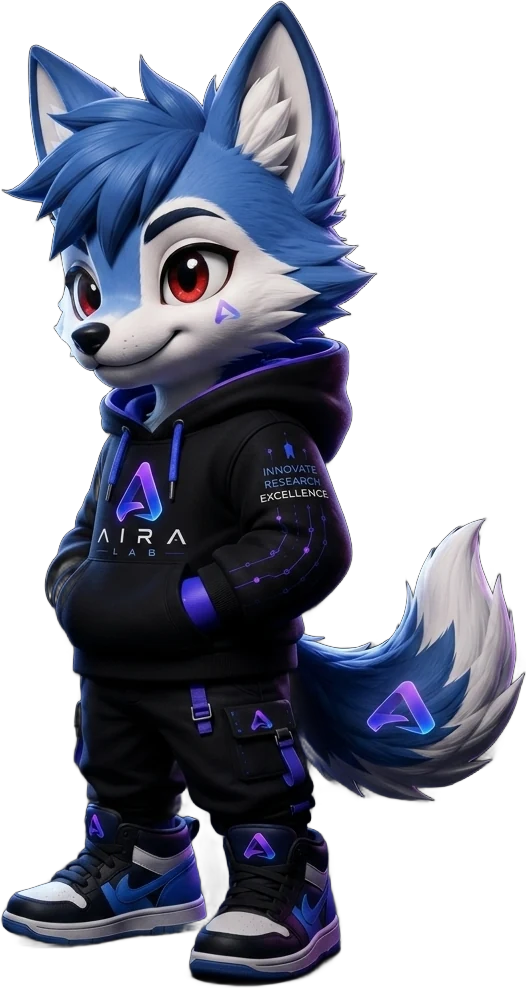 Mevy, the AiRA Lab mascot and AI guide